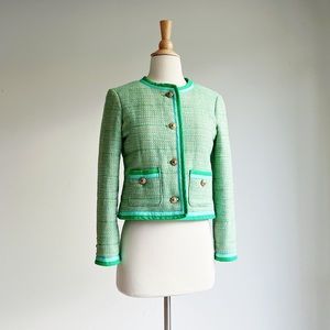 J. CREW | Tweed Mint Blazer | 2